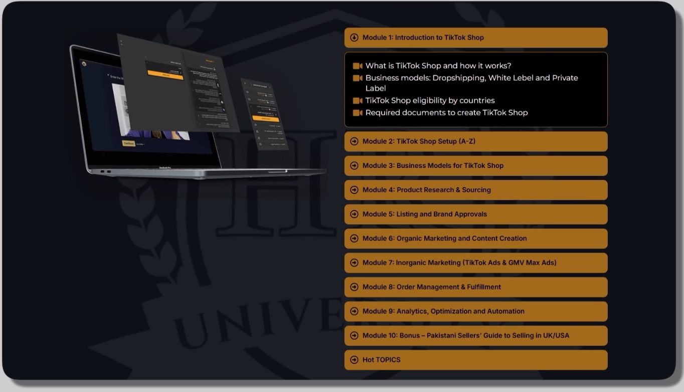 TikTok Shop Mastery Course